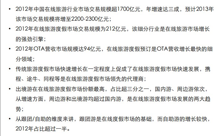 中國在線旅游市場發展現狀